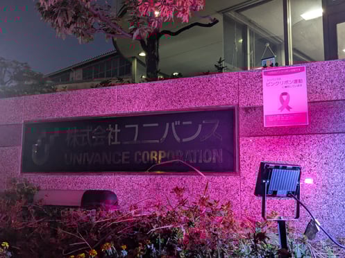 マイルドピンクライトアップ